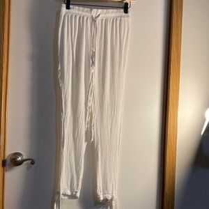 TiniBikini White Drawstring Pants